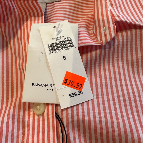 NWT Banana Republic button down blouse - Picture 4 of 7